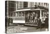 Cable Car on Turn Table, San Francisco, California-null-Stretched Canvas