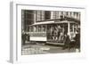 Cable Car on Turn Table, San Francisco, California-null-Framed Art Print