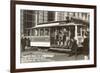 Cable Car on Turn Table, San Francisco, California-null-Framed Premium Giclee Print