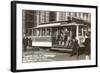 Cable Car on Turn Table, San Francisco, California-null-Framed Art Print