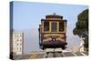 Cable Car over Hill-Rafael Ramirez Lee-Stretched Canvas