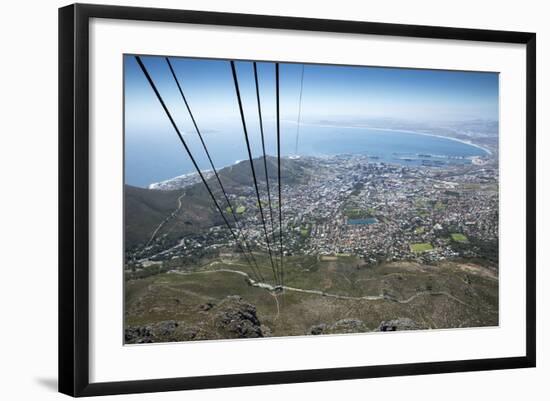 Cable Car, Table Mountain National Park, Cape Town, South Africa-Paul Souders-Framed Photographic Print