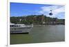 Cable Car to Fortress Ehrenbreitstein on Rhine River, Koblenz, Rhineland-Palatinate, Germany, Europ-Hans-Peter Merten-Framed Photographic Print