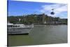 Cable Car to Fortress Ehrenbreitstein on Rhine River, Koblenz, Rhineland-Palatinate, Germany, Europ-Hans-Peter Merten-Stretched Canvas