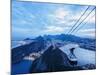 Cable Car to Sugarloaf Mountain at twilight, Rio de Janeiro, Brazil, South America-Karol Kozlowski-Mounted Photographic Print