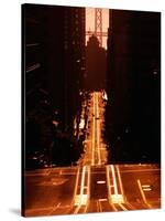 Cable Car Tracks on California Street, San Francisco, U.S.A.-Thomas Winz-Stretched Canvas