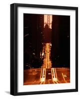 Cable Car Tracks on California Street, San Francisco, U.S.A.-Thomas Winz-Framed Photographic Print