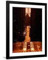 Cable Car Tracks on California Street, San Francisco, U.S.A.-Thomas Winz-Framed Photographic Print