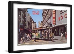 Cable Car Turn-Table, San Francisco, California-null-Framed Art Print