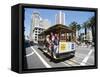 Cable Car, Union Square Area, San Francisco, California, USA-Robert Harding-Framed Stretched Canvas