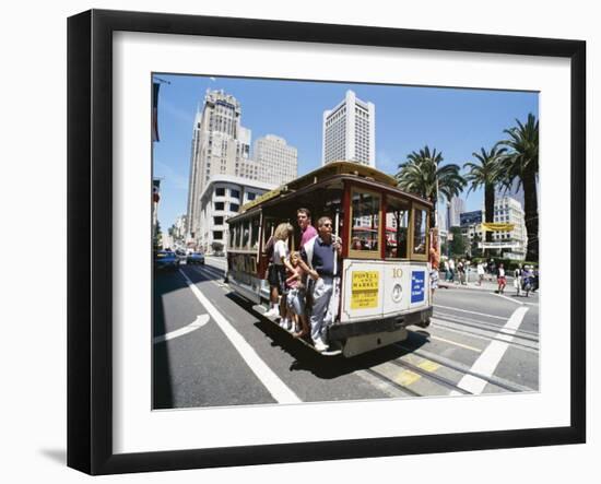 Cable Car, Union Square Area, San Francisco, California, USA-Robert Harding-Framed Photographic Print