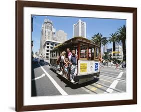 Cable Car, Union Square Area, San Francisco, California, USA-Robert Harding-Framed Photographic Print