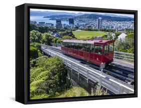 Cable Car, Wellington, North Island, New Zealand, Pacific-Michael Nolan-Framed Stretched Canvas