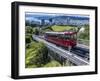Cable Car, Wellington, North Island, New Zealand, Pacific-Michael Nolan-Framed Premium Photographic Print