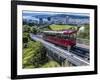 Cable Car, Wellington, North Island, New Zealand, Pacific-Michael Nolan-Framed Premium Photographic Print