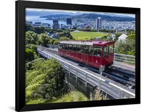 Cable Car, Wellington, North Island, New Zealand, Pacific-Michael Nolan-Framed Premium Photographic Print