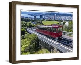 Cable Car, Wellington, North Island, New Zealand, Pacific-Michael Nolan-Framed Photographic Print