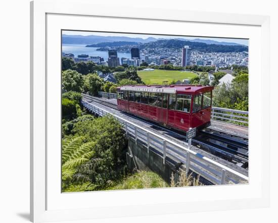 Cable Car, Wellington, North Island, New Zealand, Pacific-Michael Nolan-Framed Photographic Print