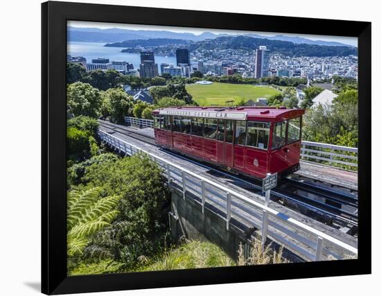 Cable Car, Wellington, North Island, New Zealand, Pacific-Michael Nolan-Framed Photographic Print