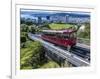 Cable Car, Wellington, North Island, New Zealand, Pacific-Michael Nolan-Framed Photographic Print