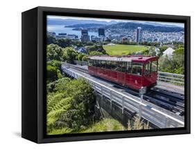 Cable Car, Wellington, North Island, New Zealand, Pacific-Michael Nolan-Framed Stretched Canvas