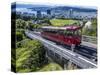 Cable Car, Wellington, North Island, New Zealand, Pacific-Michael Nolan-Stretched Canvas