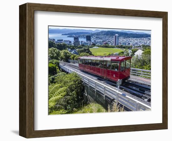 Cable Car, Wellington, North Island, New Zealand, Pacific-Michael Nolan-Framed Photographic Print