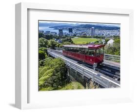 Cable Car, Wellington, North Island, New Zealand, Pacific-Michael Nolan-Framed Photographic Print