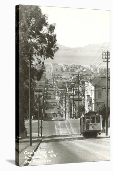 Cable Cars, Fillmore Street, San Francisco, California-null-Stretched Canvas