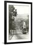 Cable Cars, Fillmore Street, San Francisco, California-null-Framed Art Print