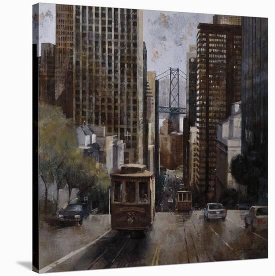 Cable Cars in San Francisco-Marti Bofarull-Stretched Canvas