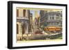 Cable Cars, Powell Street, San Francisco, California-null-Framed Art Print