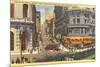 Cable Cars, Powell Street, San Francisco, California-null-Mounted Premium Giclee Print
