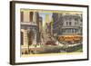 Cable Cars, Powell Street, San Francisco, California-null-Framed Art Print