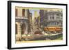 Cable Cars, Powell Street, San Francisco, California-null-Framed Art Print