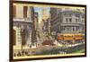 Cable Cars, Powell Street, San Francisco, California-null-Framed Art Print