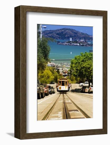 Cable Cars - Streets - Downtown - San Francisco - Californie - United States-Philippe Hugonnard-Framed Premium Photographic Print