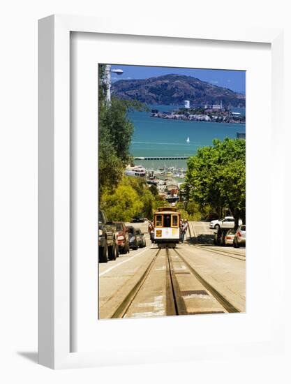 Cable Cars - Streets - Downtown - San Francisco - Californie - United States-Philippe Hugonnard-Framed Premium Photographic Print