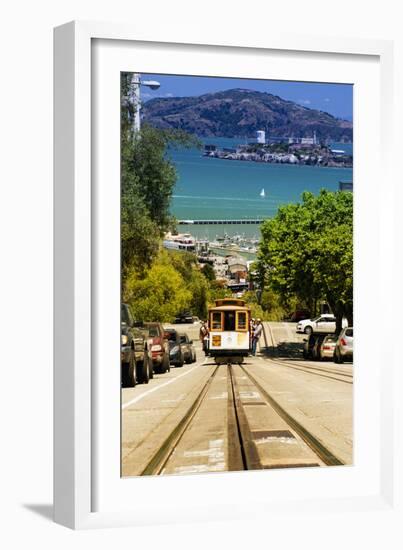 Cable Cars - Streets - Downtown - San Francisco - Californie - United States-Philippe Hugonnard-Framed Photographic Print