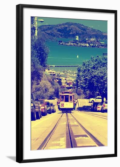 Cable Cars - Streets - Downtown - San Francisco - Californie - United States-Philippe Hugonnard-Framed Photographic Print