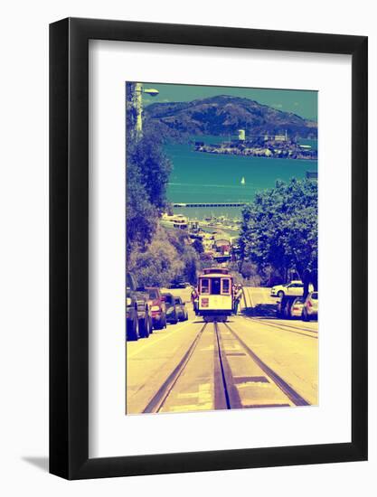 Cable Cars - Streets - Downtown - San Francisco - Californie - United States-Philippe Hugonnard-Framed Photographic Print