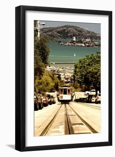 Cable Cars - Streets - Downtown - San Francisco - Californie - United States-Philippe Hugonnard-Framed Premium Photographic Print