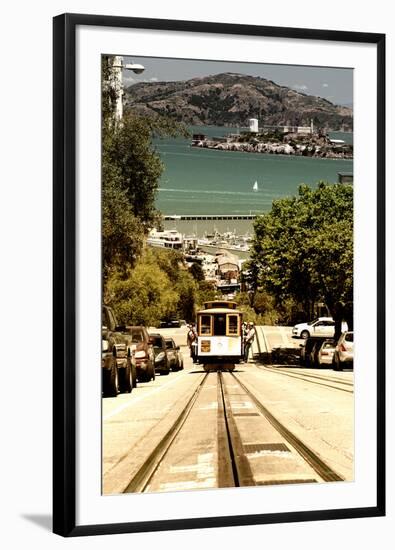 Cable Cars - Streets - Downtown - San Francisco - Californie - United States-Philippe Hugonnard-Framed Photographic Print