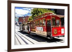 Cable Cars - Streets - Downtown - San Francisco - Californie - United States-Philippe Hugonnard-Framed Premium Giclee Print