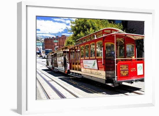 Cable Cars - Streets - Downtown - San Francisco - Californie - United States-Philippe Hugonnard-Framed Art Print