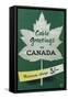 Cable Greetings to Canada-Stanley-Framed Stretched Canvas