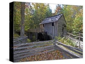 Cable Mill in Cades Cove, Great Smoky Mountains National Park, Tennessee, USA-Diane Johnson-Stretched Canvas