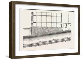 Cable Railway Tunnel under River Near Van Buren Street-null-Framed Giclee Print