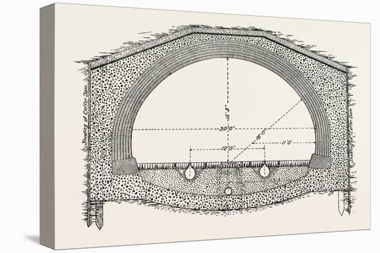 Cable Railway Tunnel under River Near Van Buren Street-null-Stretched Canvas