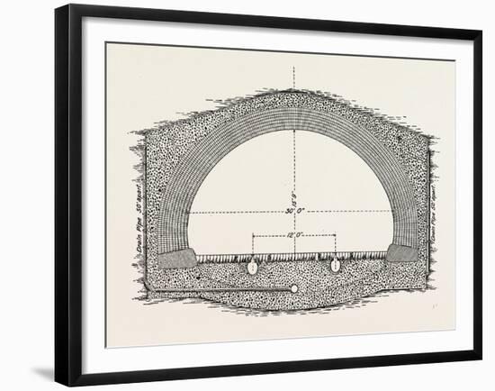 Cable Railway Tunnel under River Near Van Buren Street-null-Framed Giclee Print